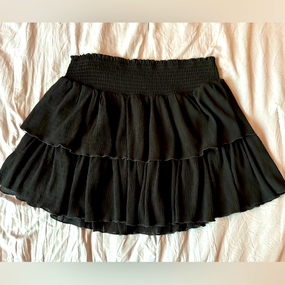 Black Ruffle skirt
